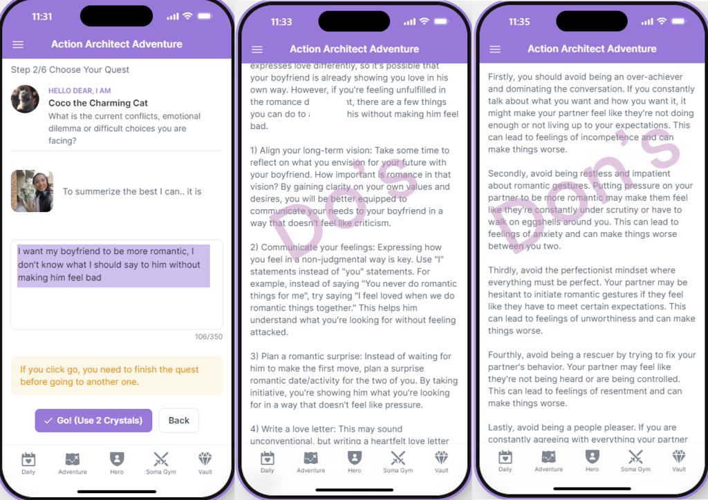 Somabrain AI webapp screenshot