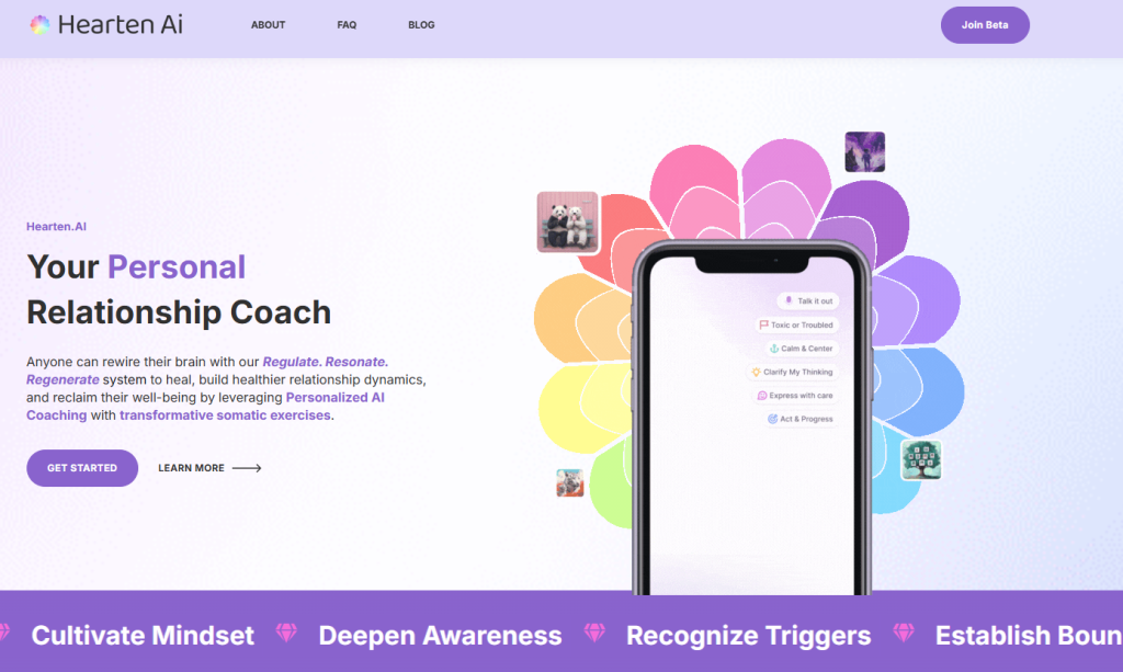 Hearten AI app screenshot